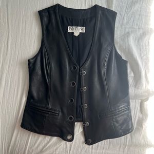 Leather Biker Vest
